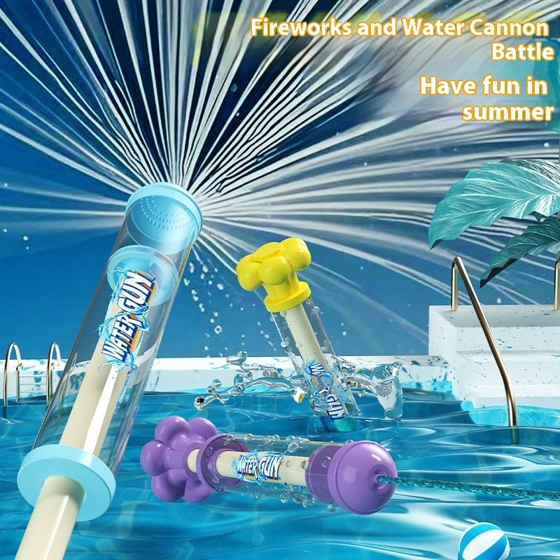 Kids Pull-Back Water Gun Toy – Firework Spray Design