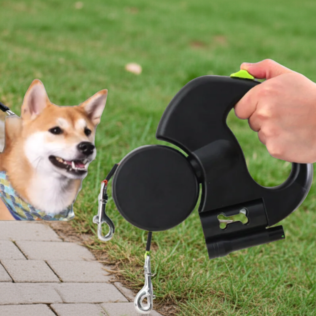 Auto Double Dog Leash