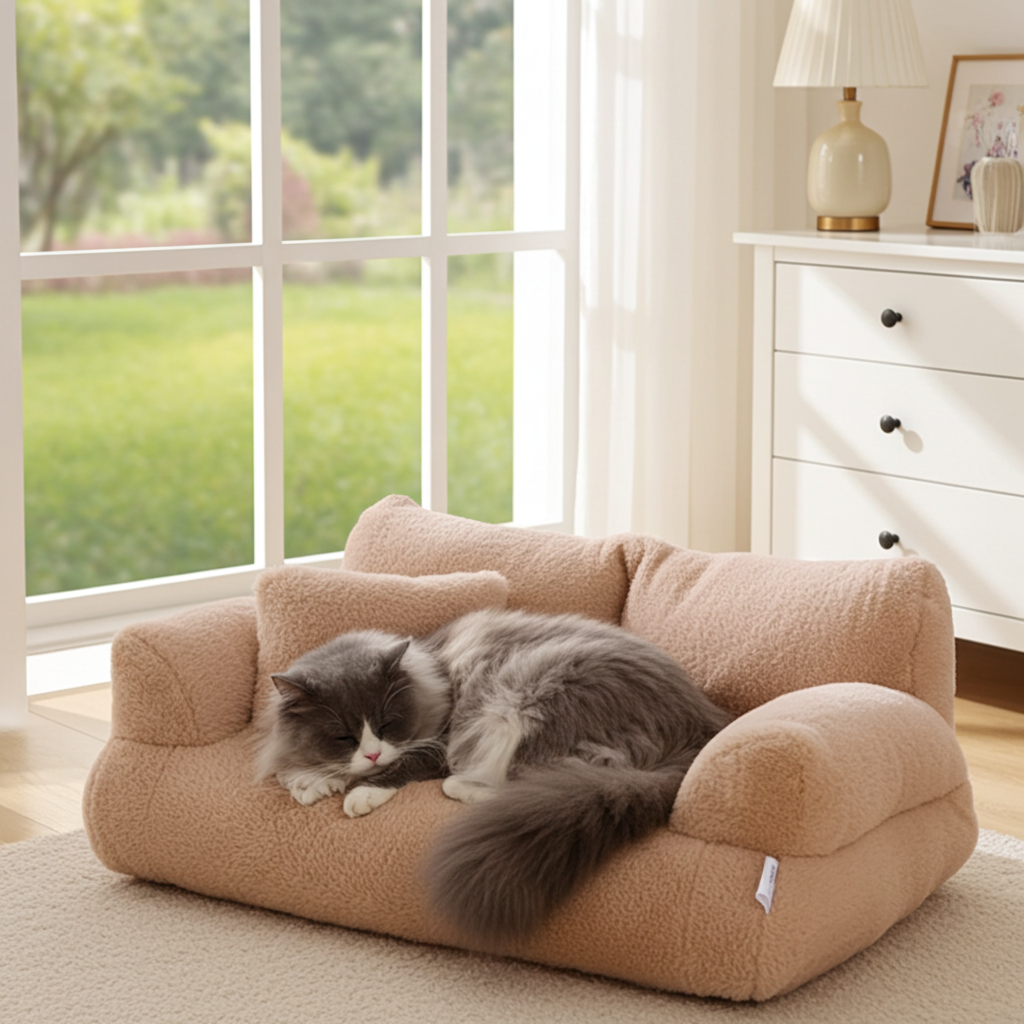 Luxury Plush Cat Bed